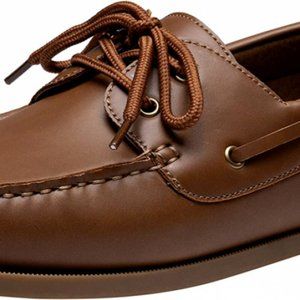 Vostey Men's Slip On Shoes Arch Support Men's Boat 2 Eye Lightweight Size 13